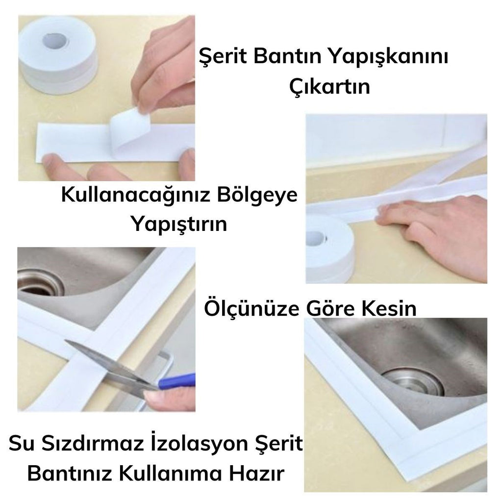 Su Sızdırmaz Banyo Mutfak Lavabo Küvet İzolasyon Şerit Bant