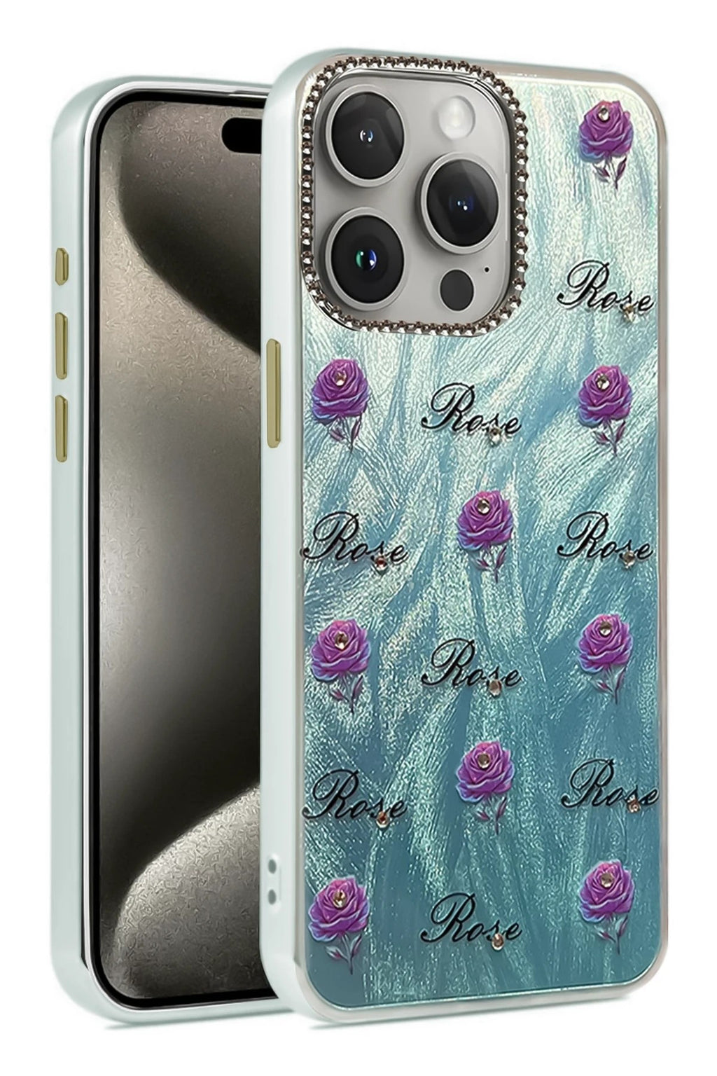 Mey İthalat® iPhone 15 Pro Kılıf Blade Aynalı Desenli Kapak - Desen 9