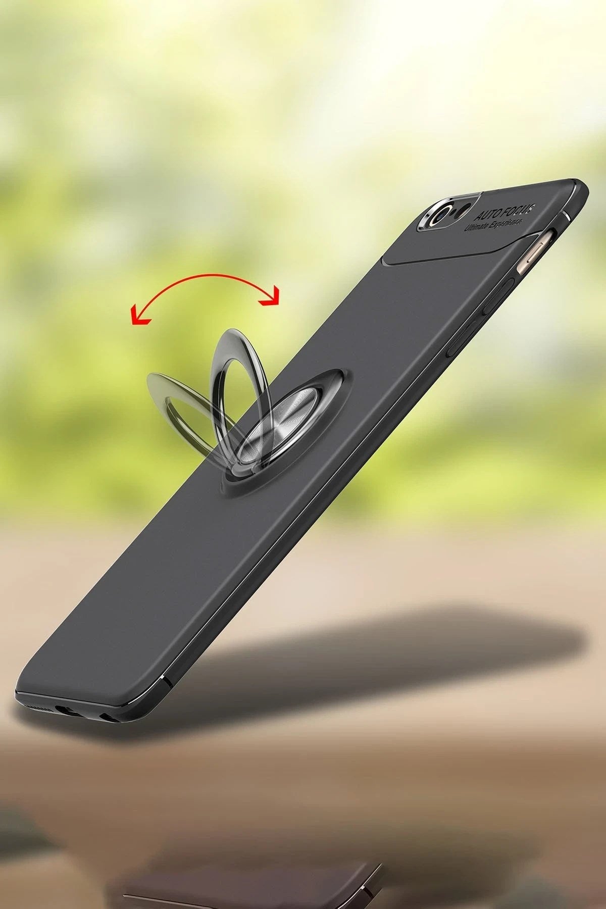 Mey İthalat® iPhone 6 Kılıf Range Yüzüklü Silikon - Kırmızı