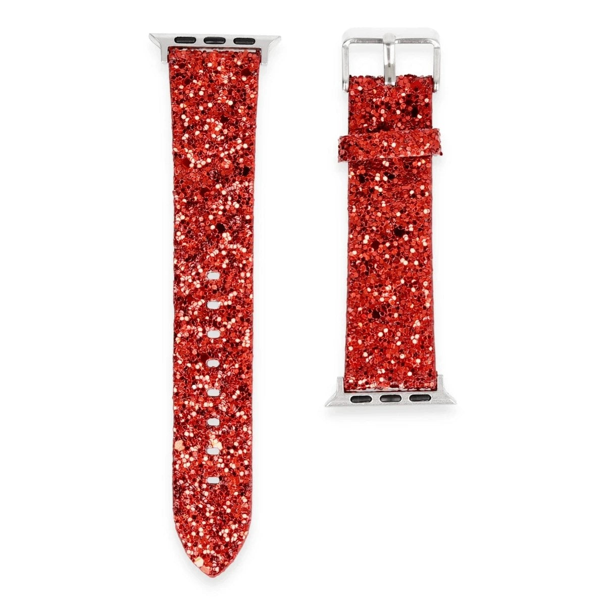 Mey İthalat® Watch 38mm Starry Taşlı Kordon - Kırmızı