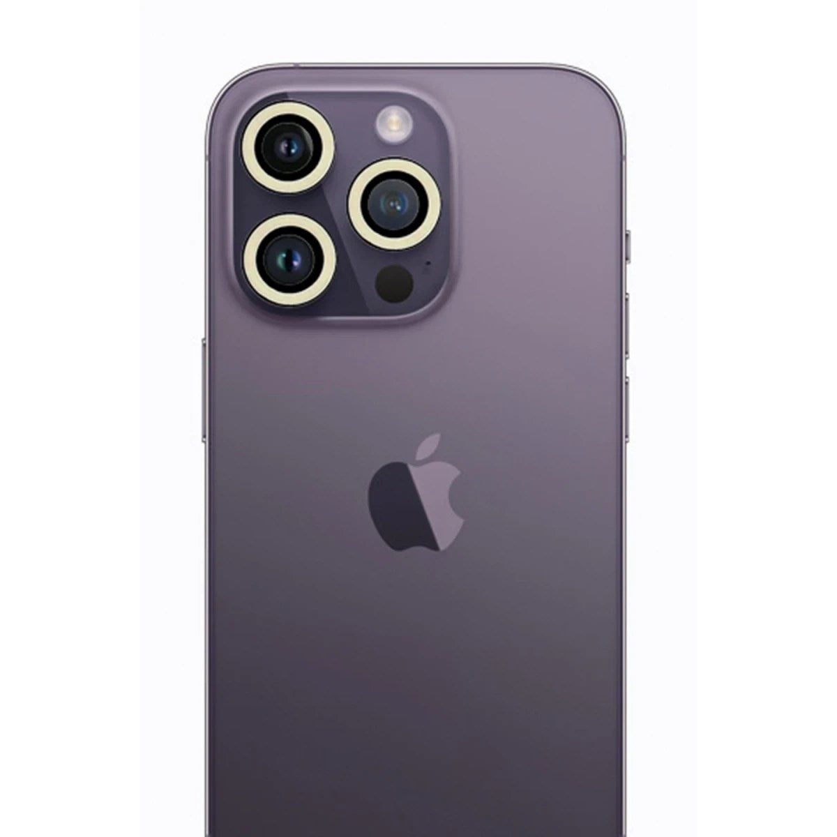 Mey İthalat® iPhone 13 Pro Max Neon Fosforlu Kamera Lens - Beyaz
