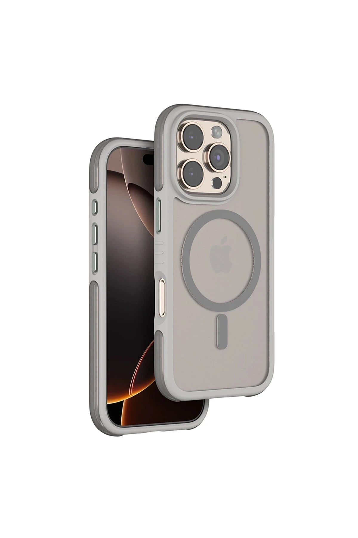 Mey İthalat® iPhone 16 Pro Max Orbit Magsafe Kapak - Titan Gri