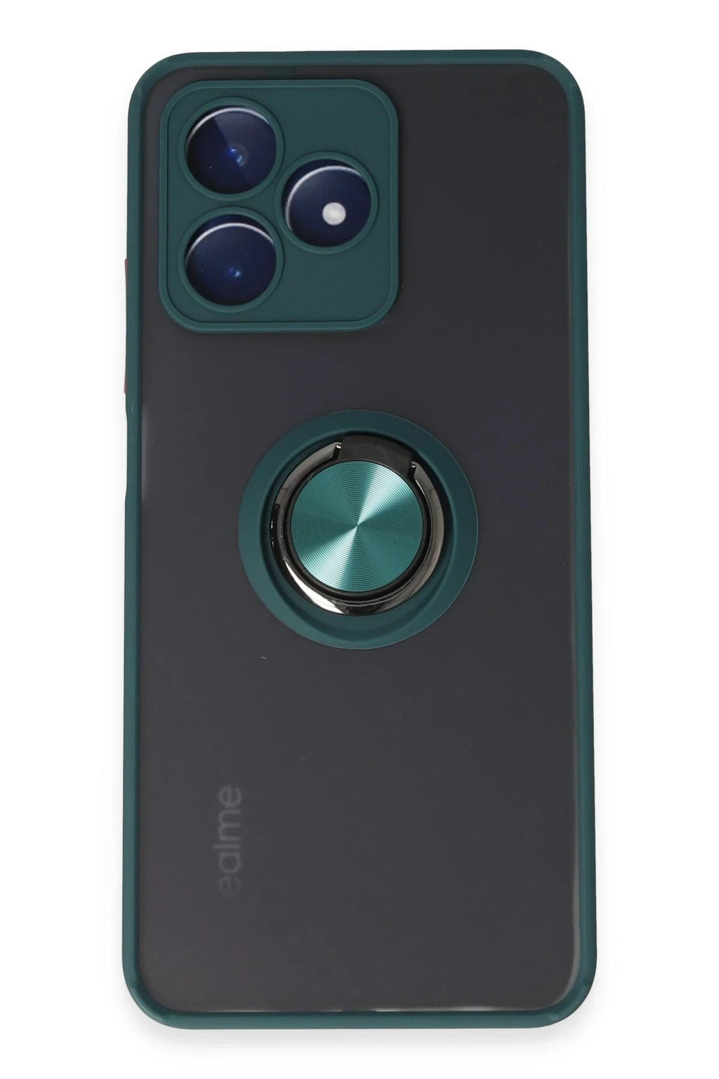 Mey İthalat® Realme C53 Kılıf Montreal Yüzüklü Silikon Kapak - Yeşil