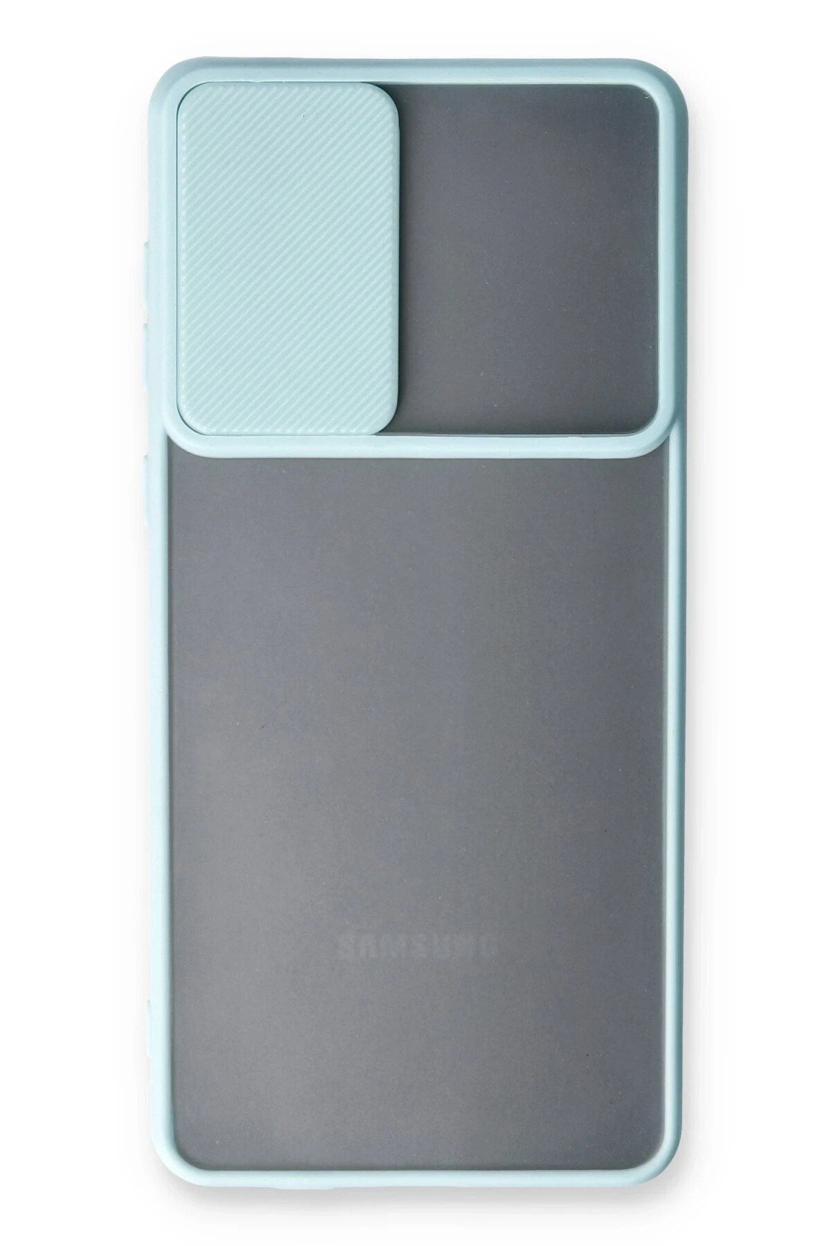 Mey İthalat® Samsung Galaxy A53 5G Kılıf Palm Buzlu Kamera Sürgülü Silikon - Turkuaz
