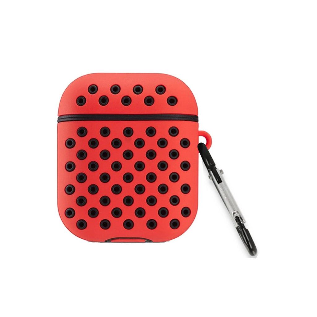 Mey İthalat® Airpods 2 (2.nesil) Spor Delikli Kılıf - Kırmızı-Siyah