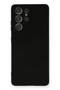Mey İthalat® Samsung Galaxy S21 Ultra Kılıf Nano içi Kadife Silikon - Siyah