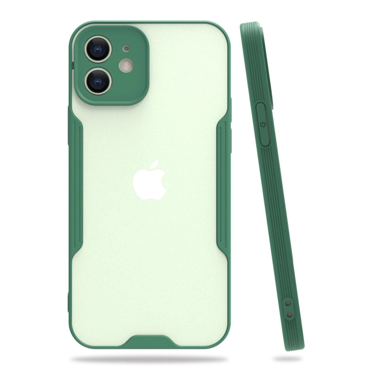 Mey İthalat® iPhone 12 Kılıf Platin Silikon - Yeşil
