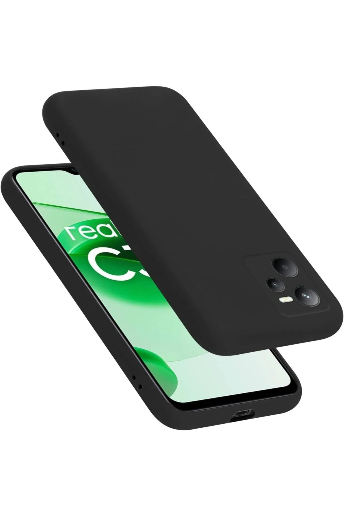 Mey İthalat® Realme C35 Kılıf First Silikon - Siyah