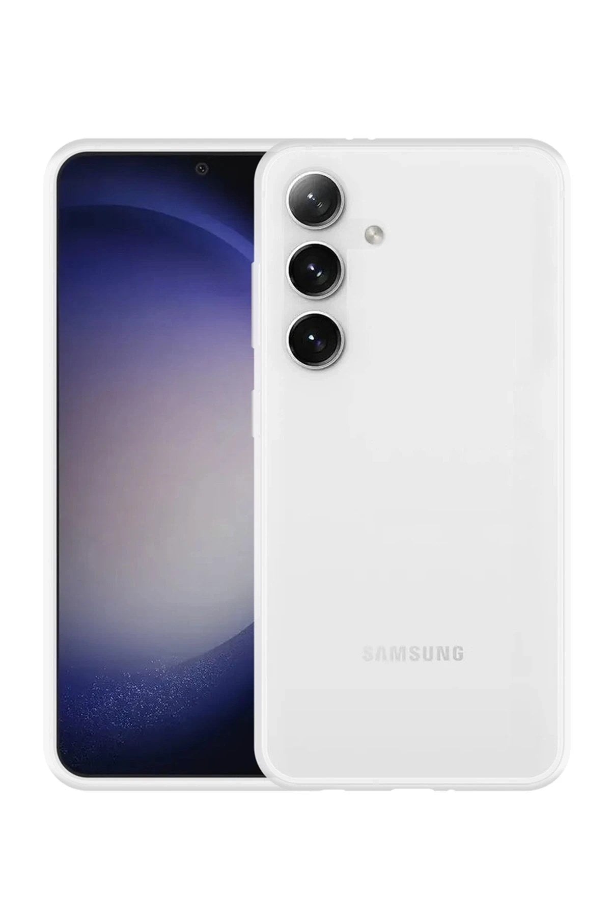 Mey İthalat® Samsung Galaxy S24 Kılıf Lüx Şeffaf Silikon