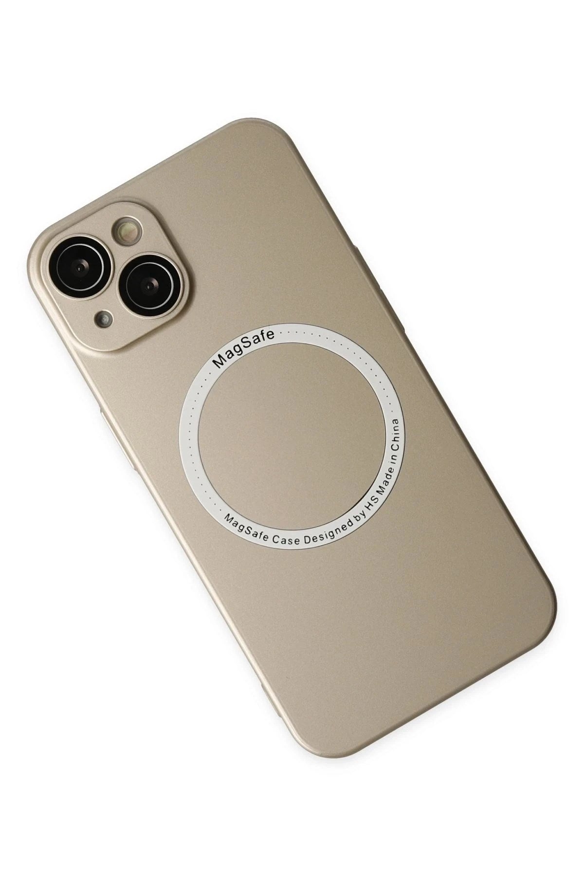 Mey İthalat® iPhone 14 Plus Kılıf Jack Magneticsafe Lens Silikon - Gold