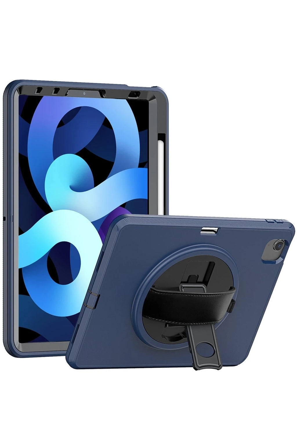 Mey İthalat® iPad 2022 10.9 (10.nesil) Kılıf Hand Strap Tablet Kılıfı - Lacivert