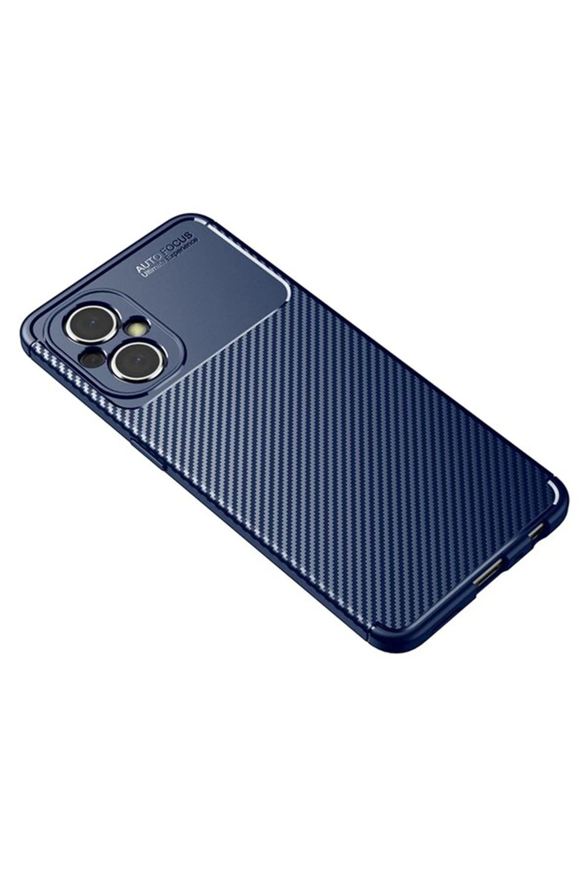 Mey İthalat® Poco M5 Kılıf Auto Focus Karbon Kapak - Lacivert