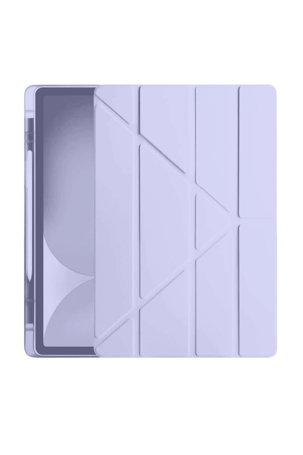 Mey İthalat® iPad Pro 11 (2024) Kılıf Kalemlikli Hugo Tablet Kılıfı - Lila