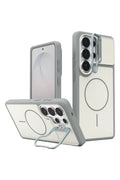 Mey İthalat® Samsung Galaxy S26 Ultra Pale Magsafe Standlı Kapak - Beyaz