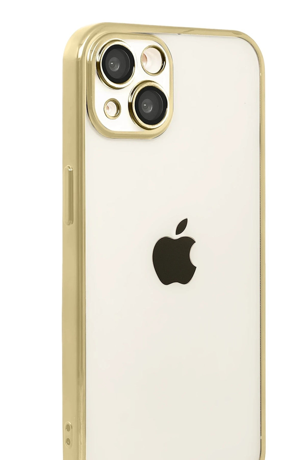 Mey İthalat® iPhone 15 Lensli Silikon - Gold