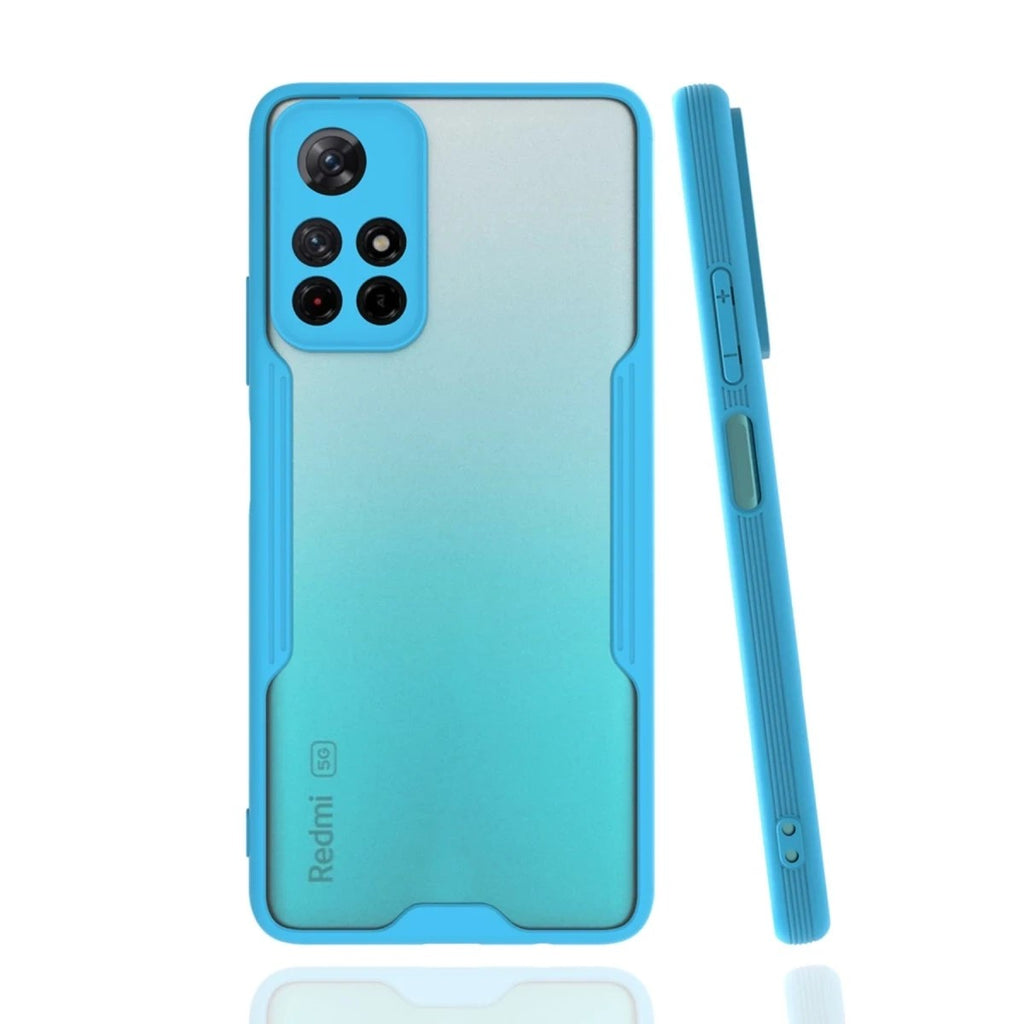 Mey İthalat® Redmi Note 11T Kılıf Platin Silikon - Mavi