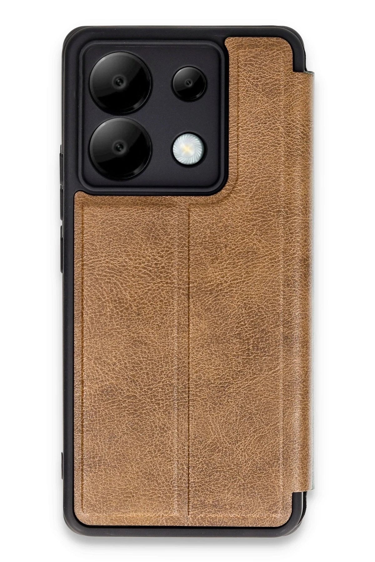 Mey İthalat® Redmi Note 13 Pro 5G Kılıf Flip Cover - Taba