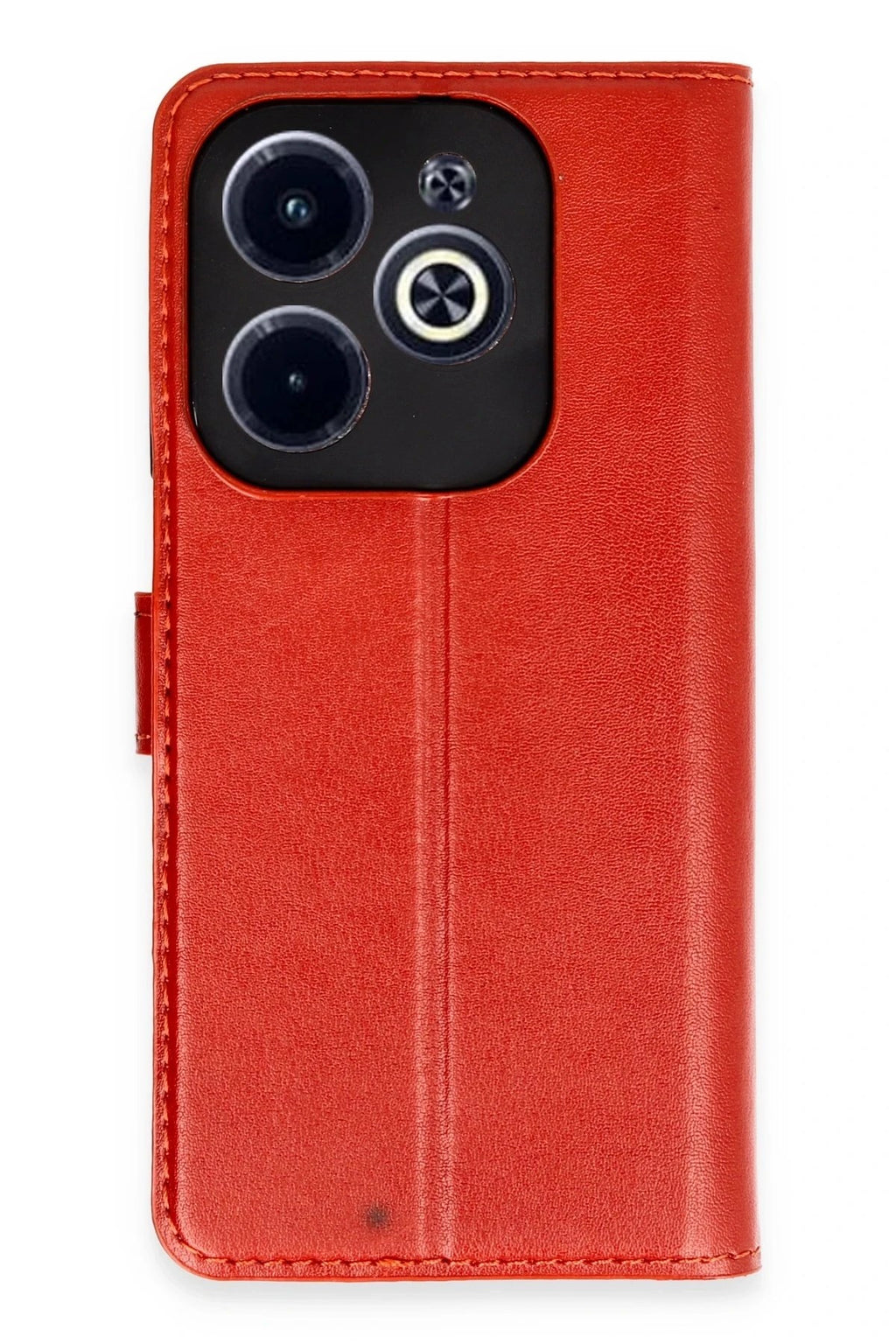 Mey İthalat® İnfinix Hot 40 Kılıf Trend S Plus Kapaklı Kılıf - Kırmızı