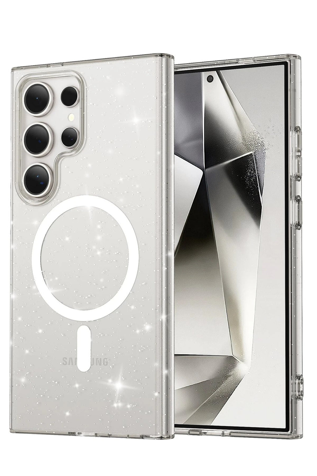 Mey İthalat® Samsung Galaxy S24 Ultra Kılıf Star Magsafe Kapak - Şeffaf
