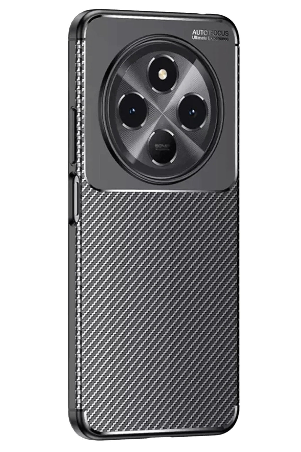 Mey İthalat® Tecno Spark 30 Kılıf Auto Focus Karbon Kapak - Siyah