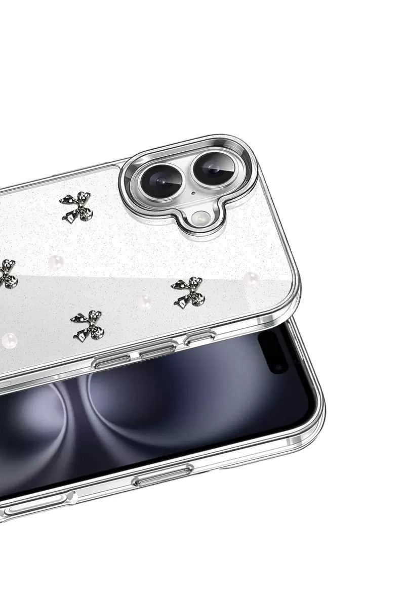 Mey İthalat® iPhone 16 Fiyonk Desenli Kapak - Desen 8