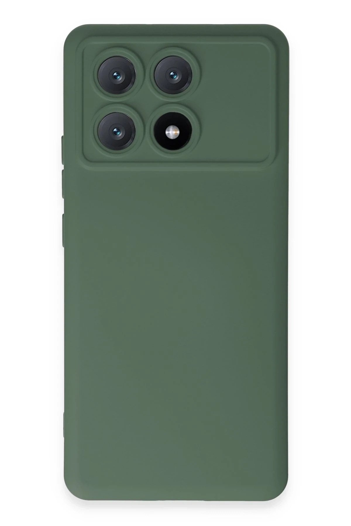 Mey İthalat® Poco X6 Pro Kılıf Nano içi Kadife Silikon - Koyu Yeşil
