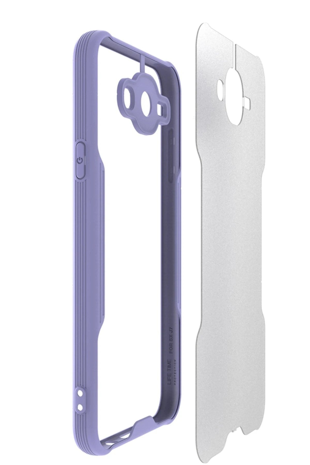 Mey İthalat® Samsung Galaxy J7 Kılıf Platin Silikon - Pembe