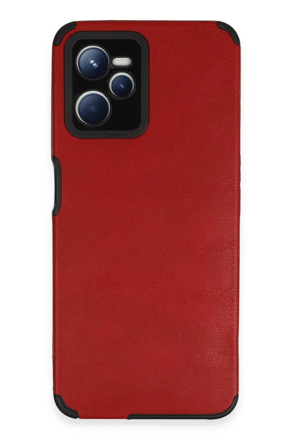 Mey İthalat® Realme C35 Kılıf Loop Deri Silikon - Kırmızı