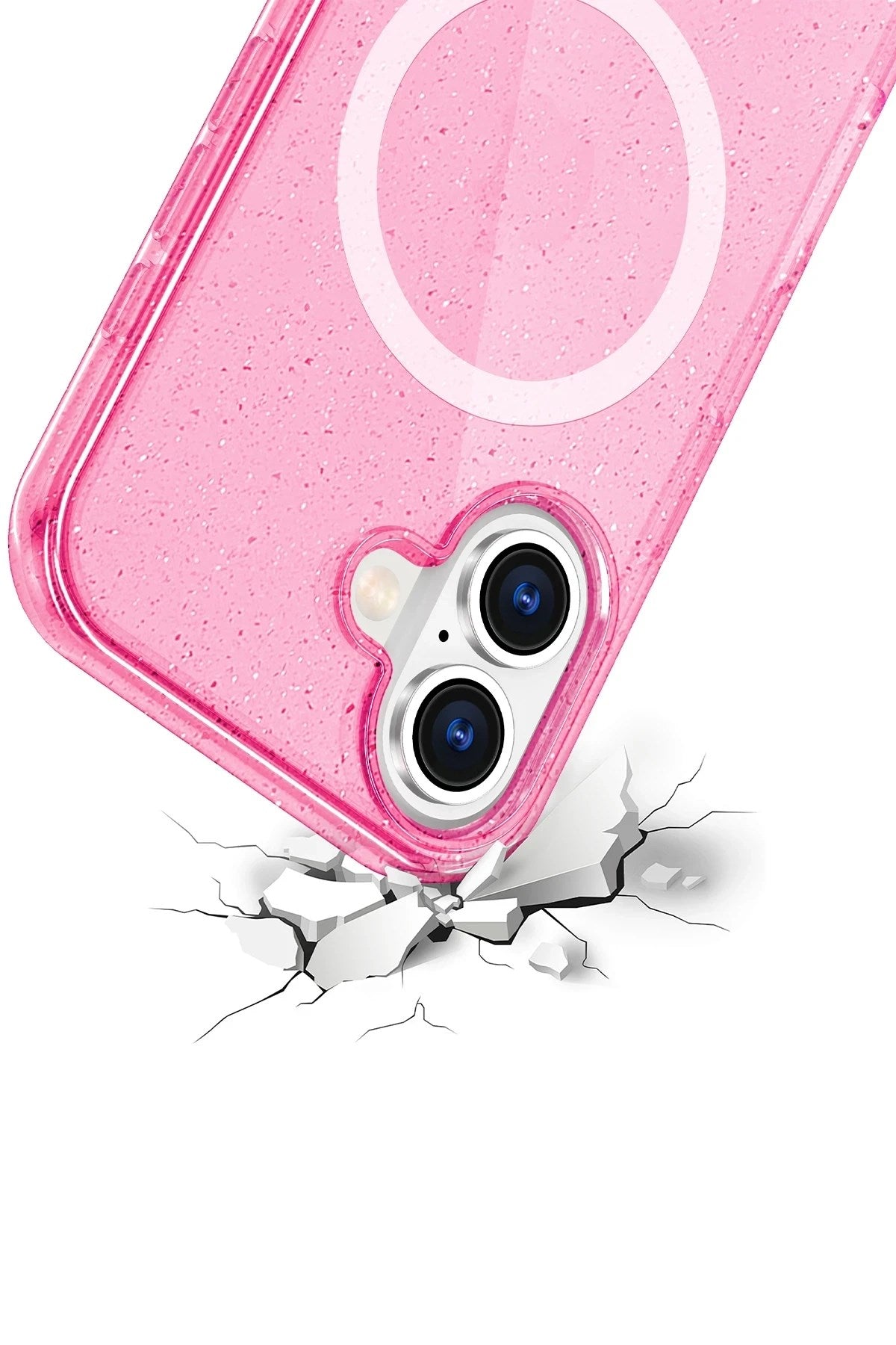 Mey İthalat® iPhone 16 Star Magsafe Kapak - Pembe