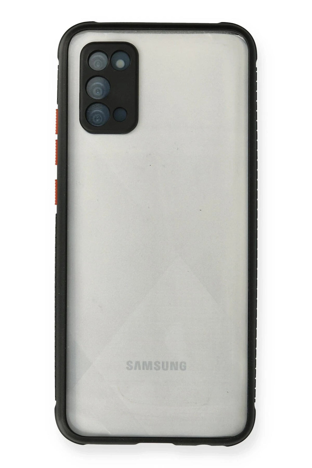Mey İthalat® Samsung Galaxy A02S Kılıf Miami Şeffaf Silikon - Siyah