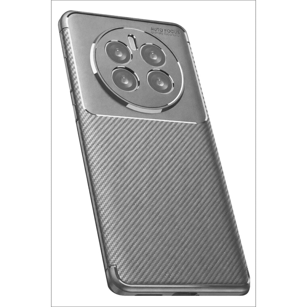 Mey İthalat® Realme 12 Pro Plus Kılıf Auto Focus Karbon Kapak - Gri