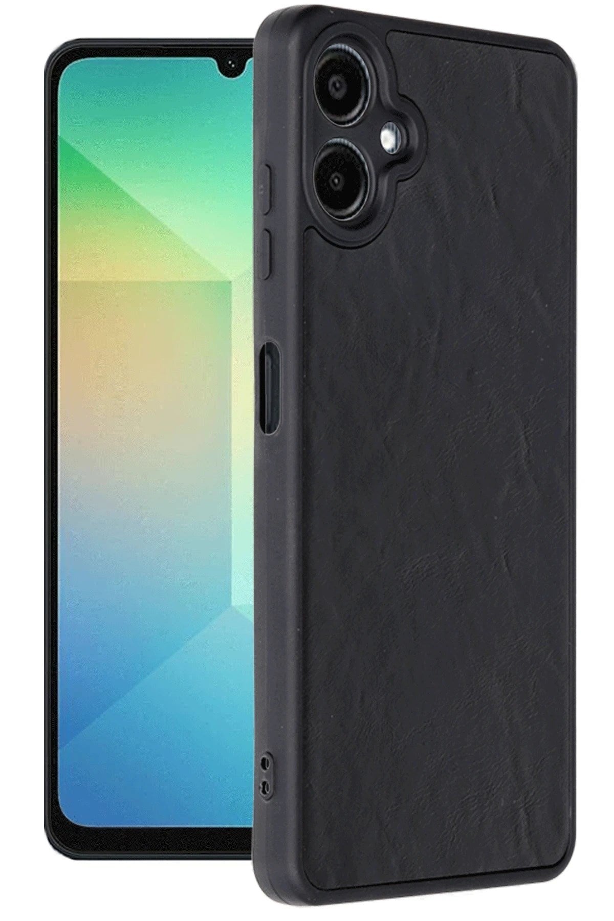 Mey İthalat® Samsung Galaxy A06 Kılıf Aras Deri Kapak - Siyah
