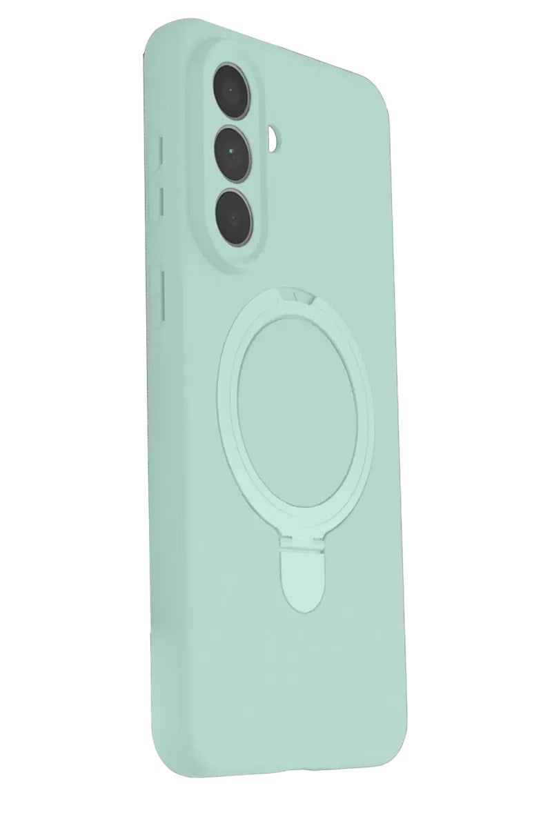 Mey İthalat® Samsung Galaxy A57 5G Regal Magsafe Standlı Kapak - Su Yeşili