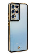 Mey İthalat® Samsung Galaxy S21 Ultra Kılıf Liva Lens Silikon - Siyah
