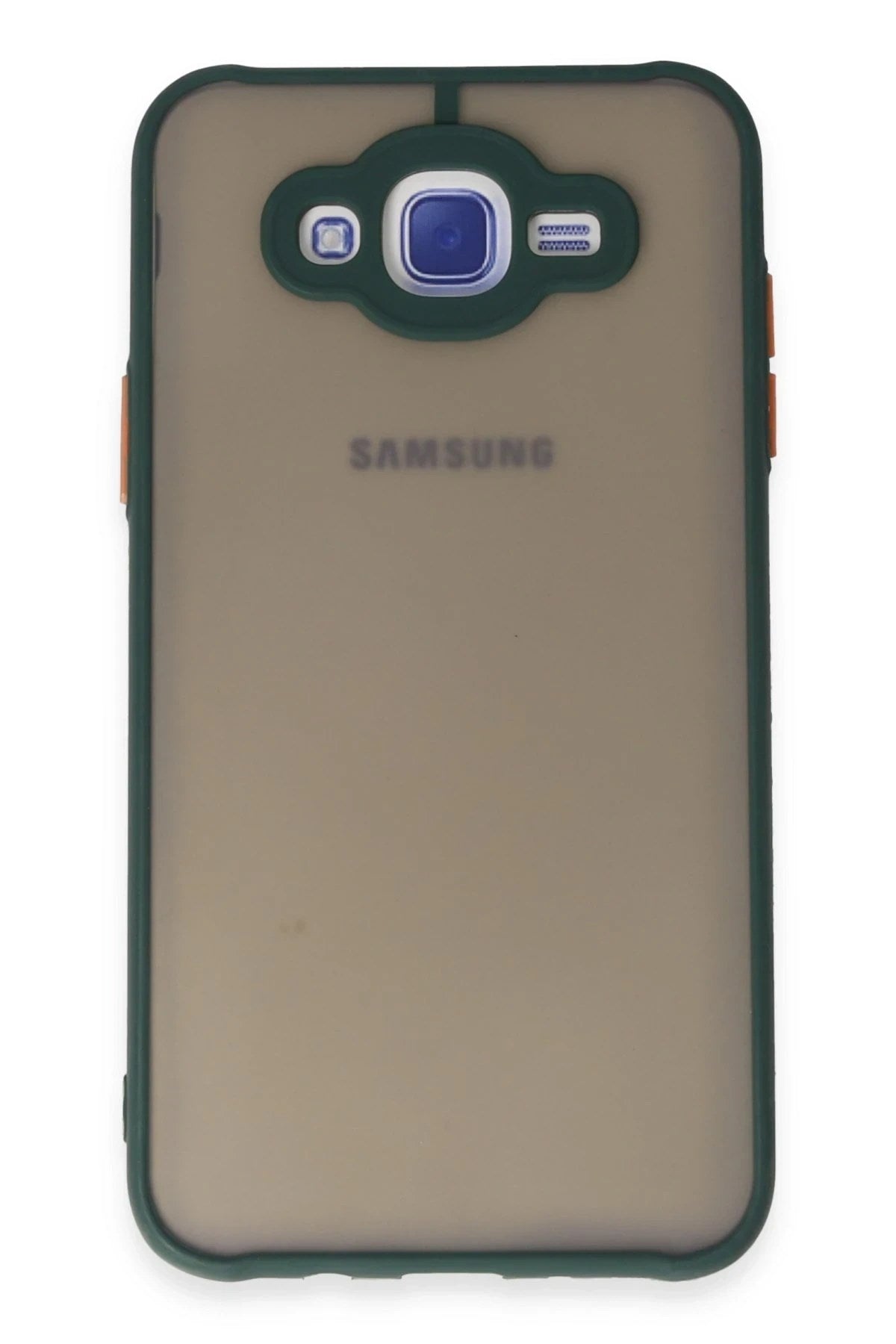 Mey İthalat® Samsung Galaxy J7 Kılıf Montreal Silikon Kapak - Yeşil