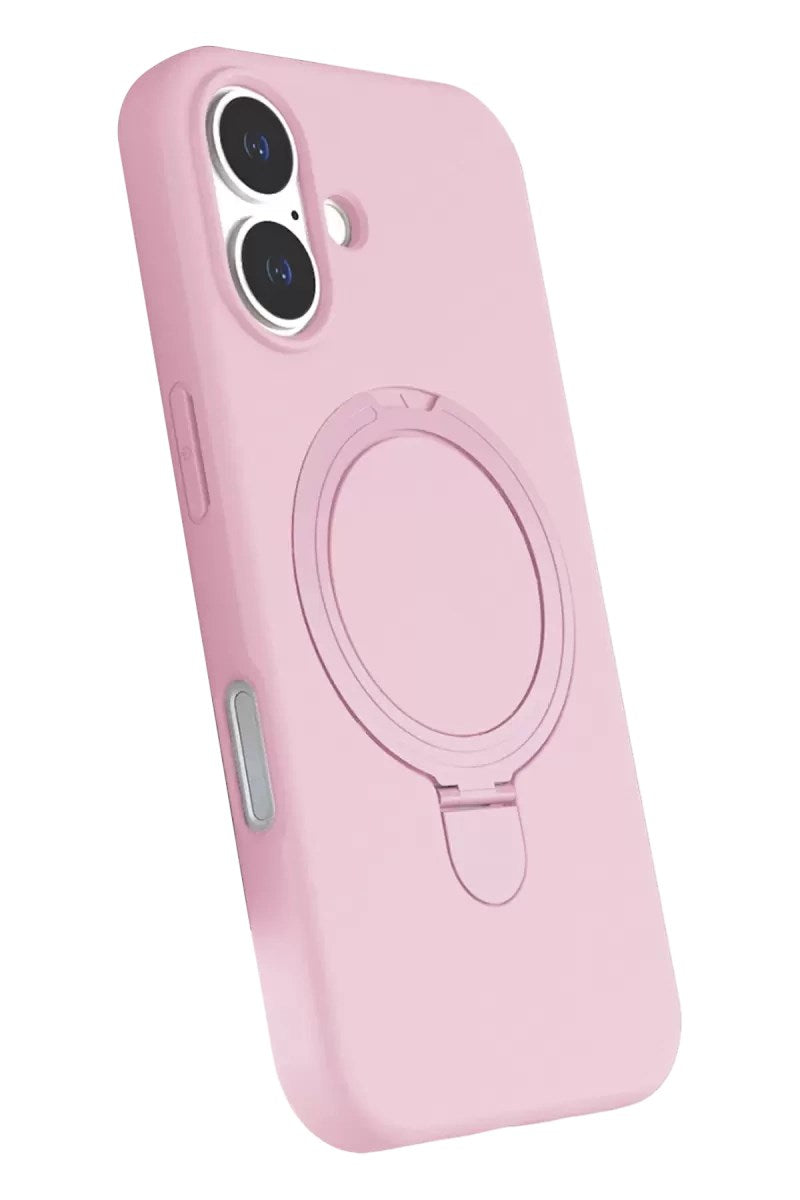 Mey İthalat® iPhone 17 Regal Magsafe Standlı Kapak - Açık Pembe