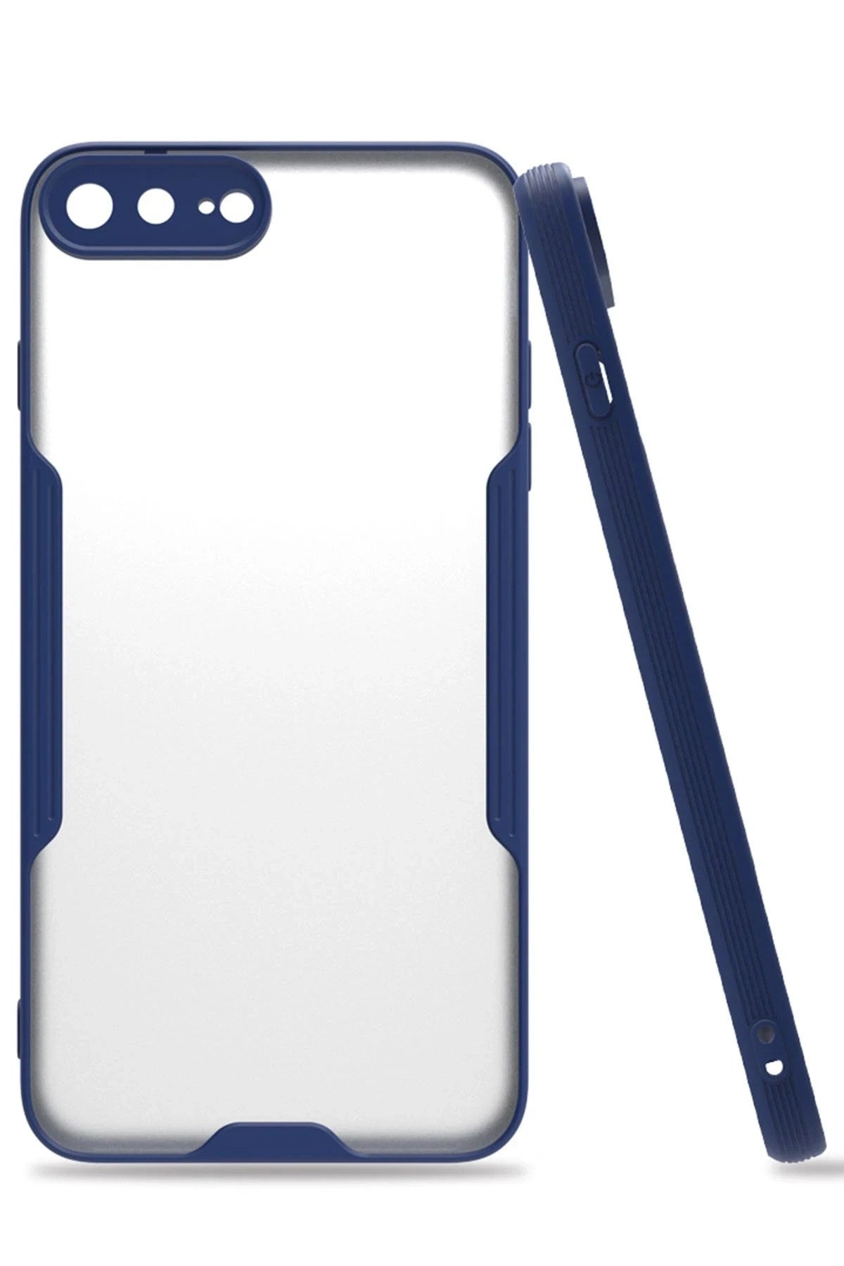 Mey İthalat® iPhone 7 Plus Kılıf Platin Silikon - Lacivert