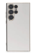 Mey İthalat® Samsung Galaxy S23 Ultra Kılıf Volet Silikon - Beyaz