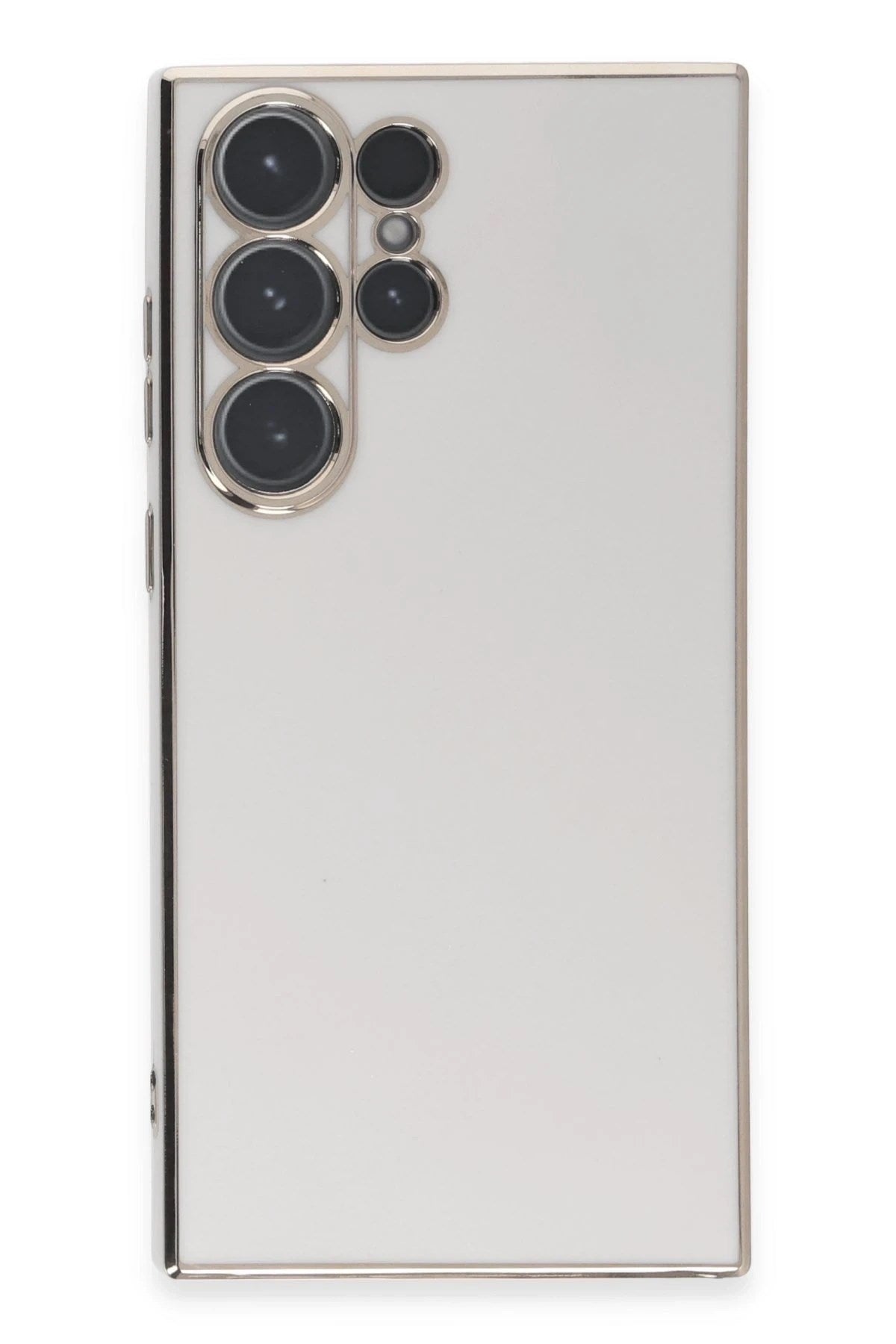Mey İthalat® Samsung Galaxy S23 Ultra Kılıf Volet Silikon - Beyaz