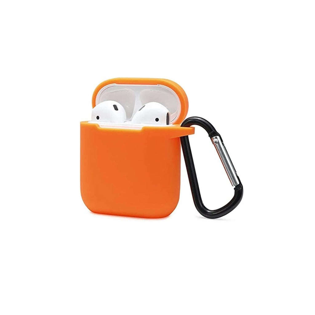 Mey İthalat® Airpods 2 (2.nesil) Sert Silikon Kılıf - Turuncu