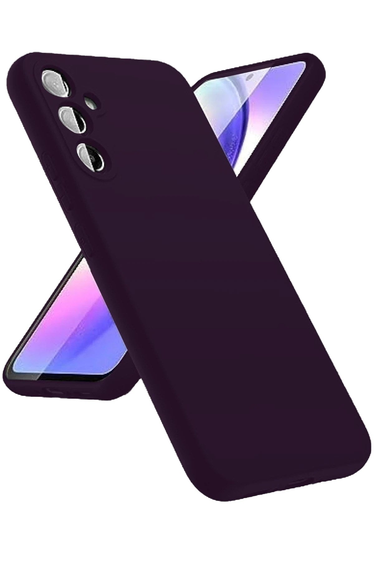 Mey İthalat® Samsung Galaxy A24 4G Kılıf First Silikon - Mor