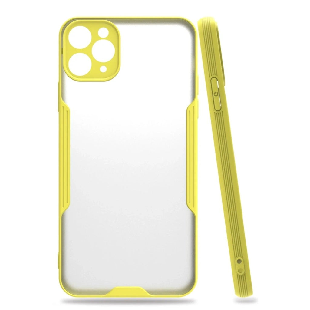 Mey İthalat® iPhone 11 Pro Max Kılıf Platin Silikon - Sarı