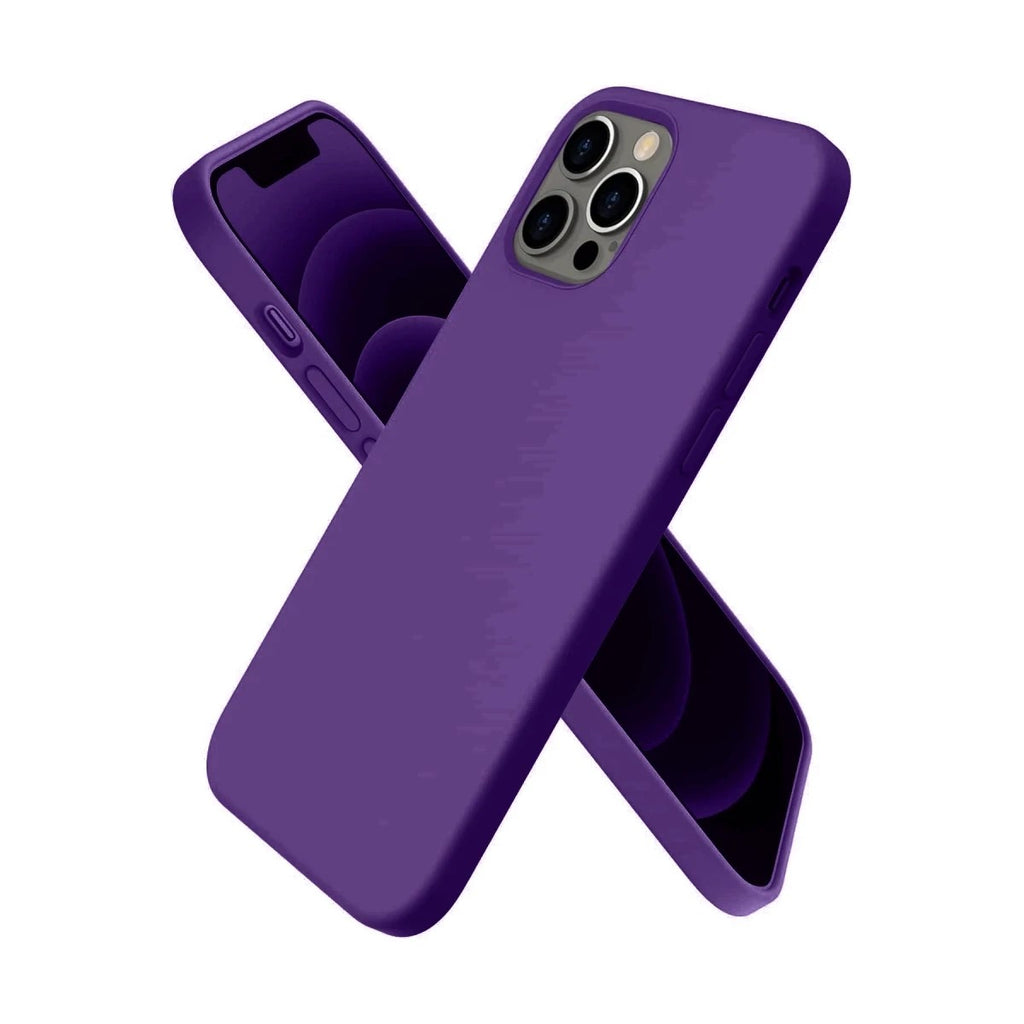 Mey İthalat® iPhone 12 Pro Kılıf First Silikon - Mürdüm