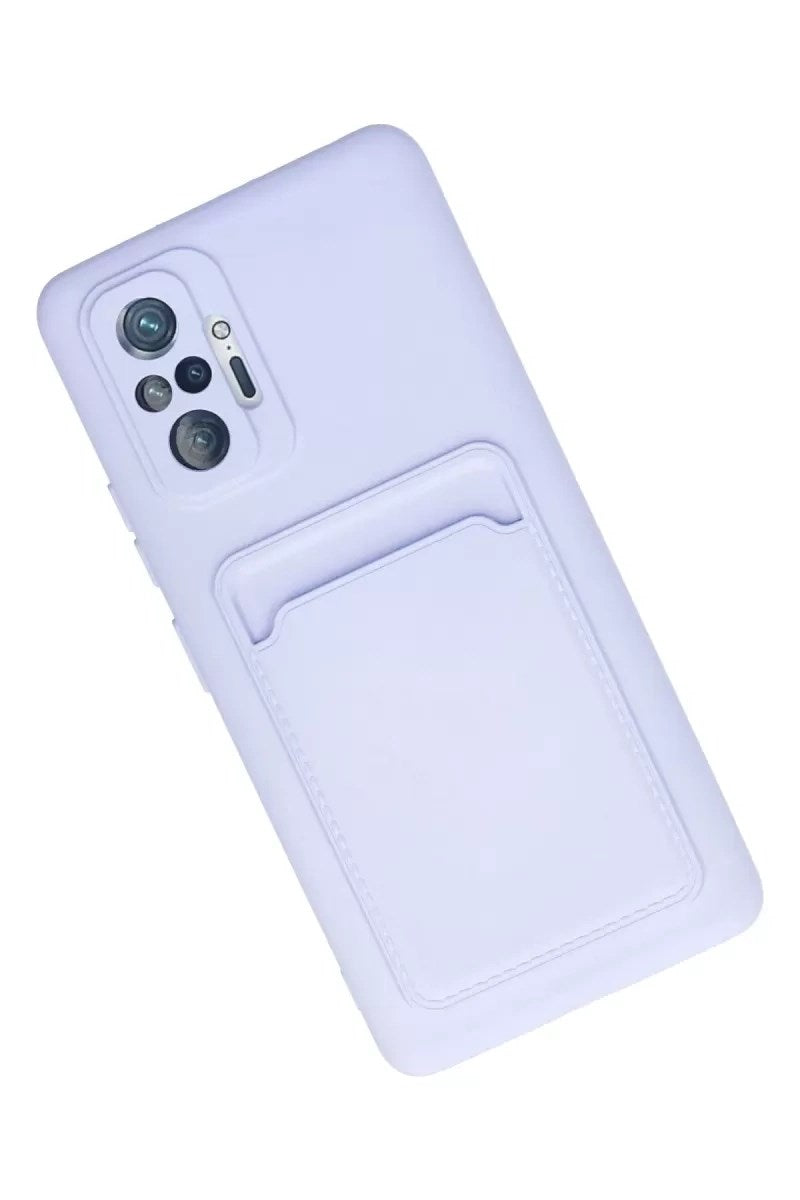 Mey İthalat® Redmi Note 10 Pro Kılıf Kelvin Kartvizitli Silikon - Lila