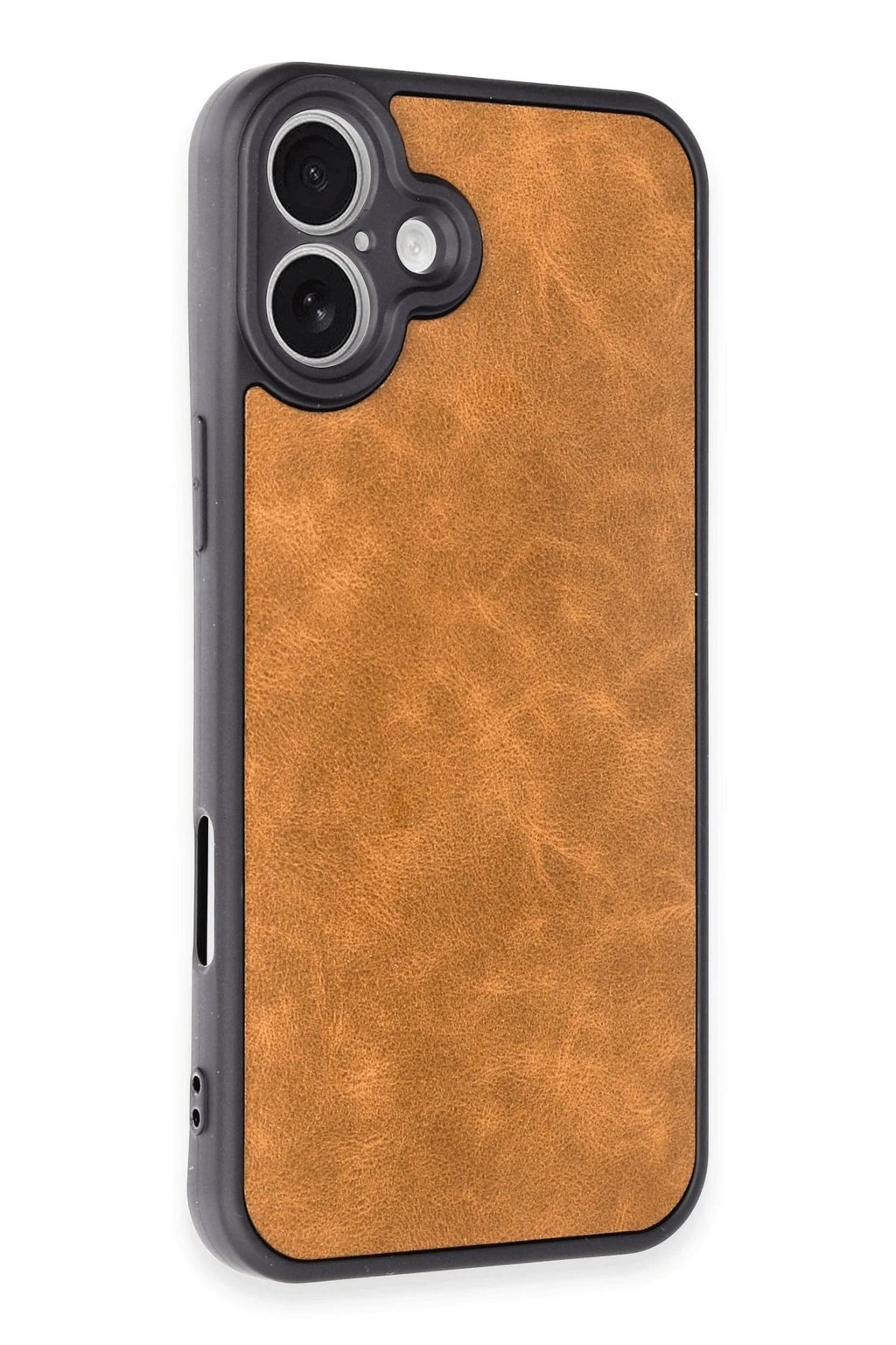 Mey İthalat® iPhone 16 Plus Kılıf Aras Deri Kapak - Taba