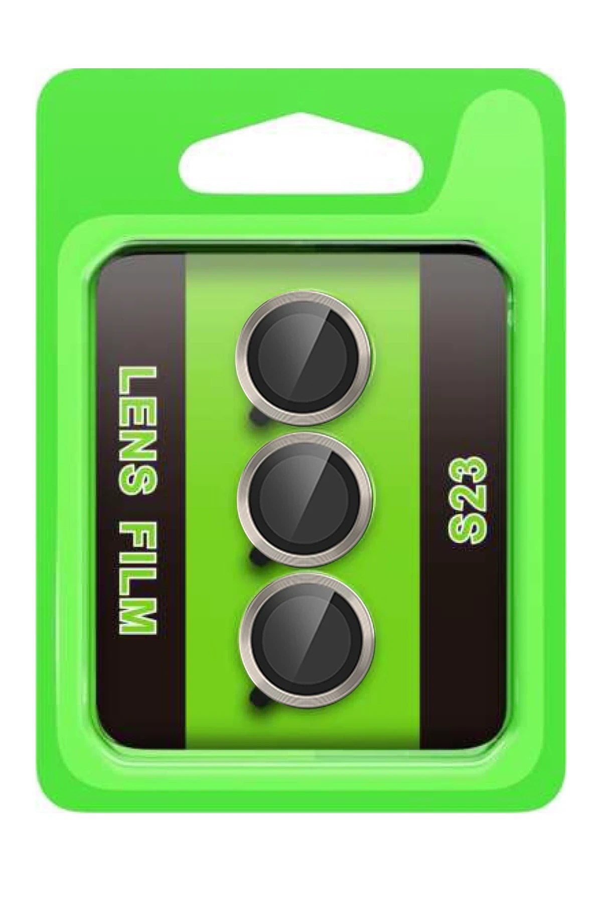 Mey İthalat® Samsung Galaxy S23 Raze Metal Kamera Lens - Gri