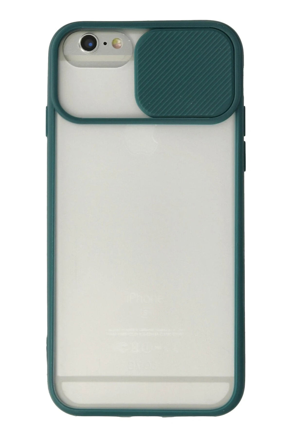 Mey İthalat® iPhone 6 Plus Kılıf Palm Buzlu Kamera Sürgülü Silikon - Yeşil