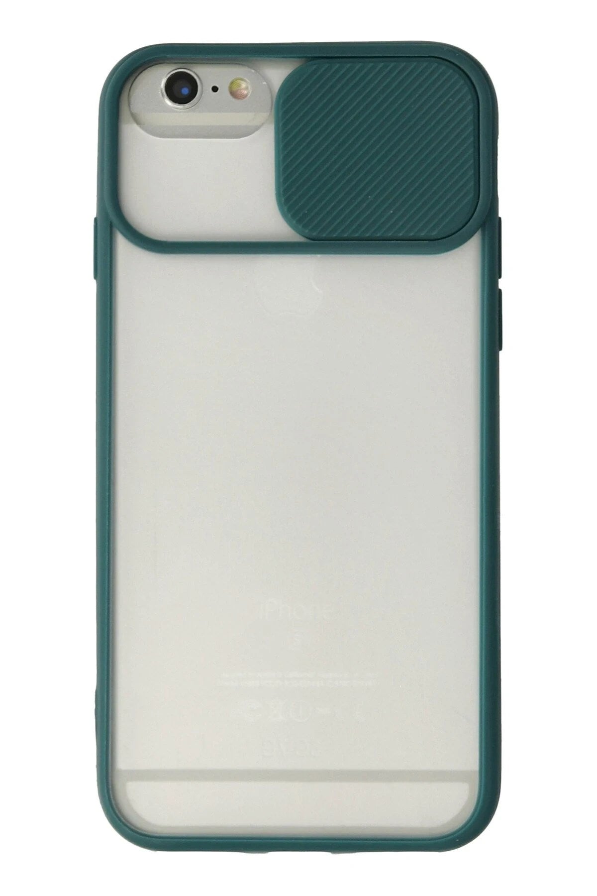 Mey İthalat® iPhone 6 Plus Kılıf Palm Buzlu Kamera Sürgülü Silikon - Yeşil