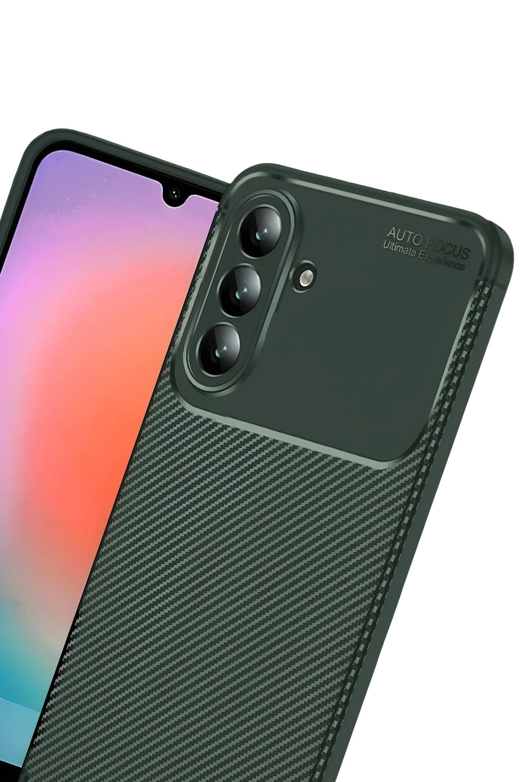 Mey İthalat® Samsung Galaxy S26 Plus Auto Focus Karbon Kapak - Koyu Yeşil