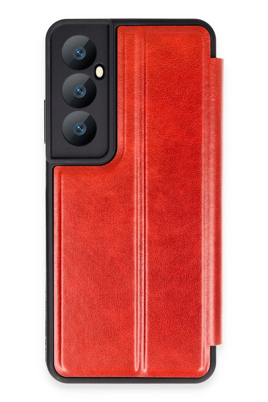 Mey İthalat® Realme C65 Kılıf Flip Cover - Kırmızı